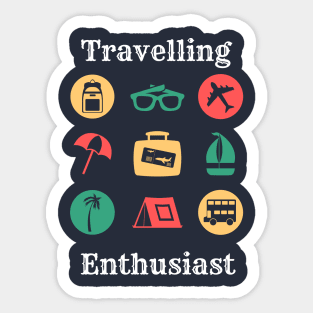 Travelling Enthusiast Sticker